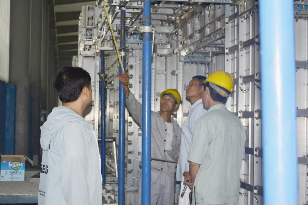 恭贺美狮贵宾会铝模板房山项目顺利通过出厂验收!